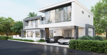 PNH088 芭提雅市中心南路Luxury Vista Villa 独栋双层现代豪华别墅新房别墅